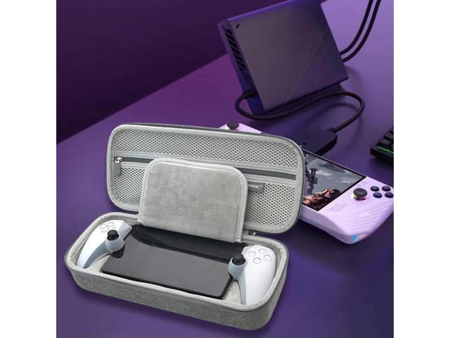 Carrying Case with Tempered Film Button Cover Grip Cover Protective Handheld Travel Bag for Portal Remote Player