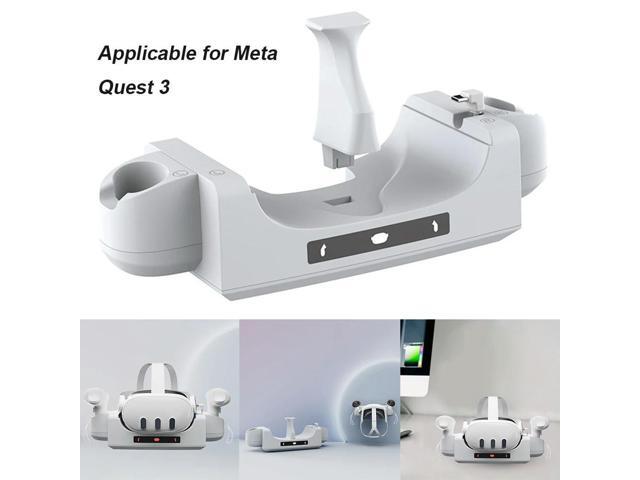 VR Charger Station Charge Controllers Headset Simultaneously Charger Accessories Anti-Slip With Indicator Light for Quest 3