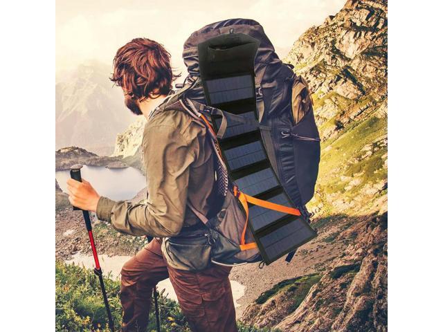 20W Portable Solar Panel IP65 Waterproof Foldable Solar Charger Lightweight Solar Power Station for Outdoor Activities