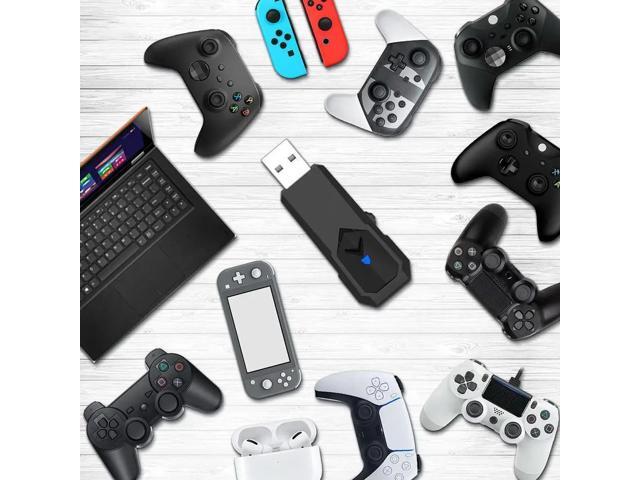 USB Gamepad Converter Bluetooth-Compatible/Wired Wireless Converter Wireless Controller Converter for PS4/PS3/Switch/PC