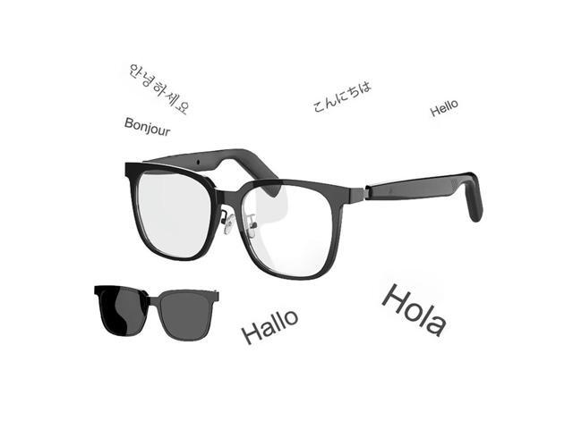 AI Translate Eyeglasses BT 5.4 Call Portable Music Play Glasses Noise Canceling Wireless Sports Sun Glasses for Men Women