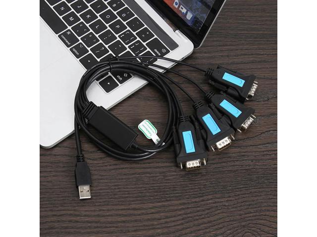 4 Port USB to RS232 RS-232 9-Pin DB9 Serial Cable PL2303 Chipset Male A Adapter PC Notebook Accessories