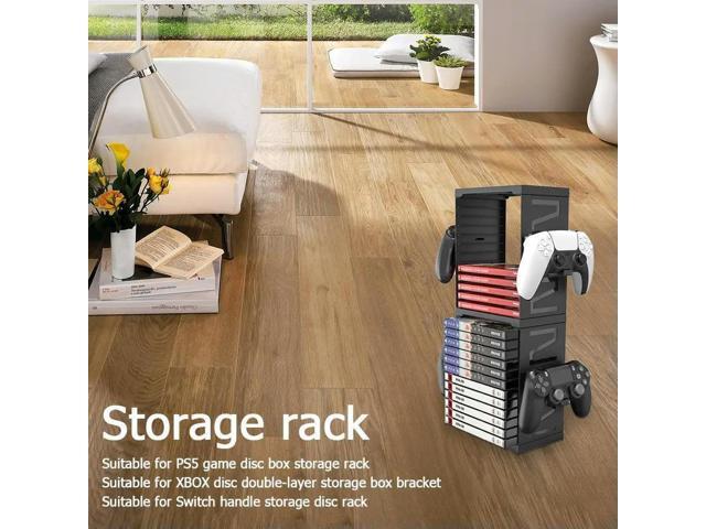 24 Game Disc Tower Holder Bracket Organizer Gamepad Controller Stand Lightweight Game Playing Elements