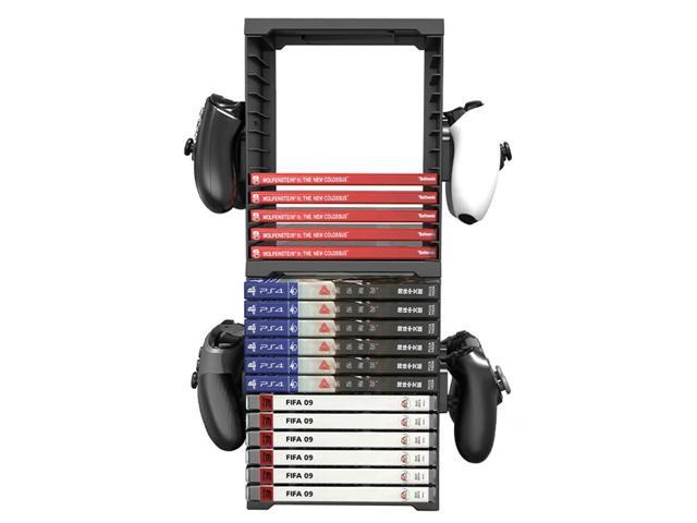 24 Game Disc Tower Holder Bracket Organizer Gamepad Controller Stand Lightweight Game Playing Elements