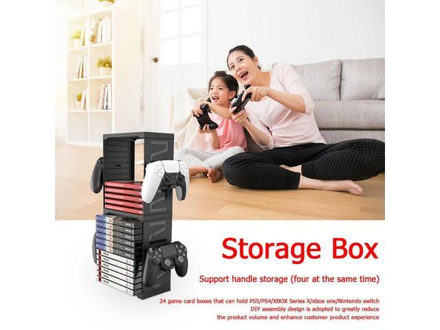 24 Game Disc Tower Holder Bracket Organizer Gamepad Controller Stand Lightweight Game Playing Elements