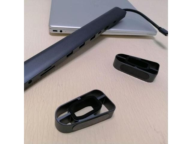 USB C Adapter SD/TF Card Reader RJ45 Gigabit Ethernet 3.5mm AUX HDMI-compatible 4K 3 USB 3.0 5Gbps Data Ports for Macbook