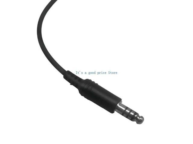 Aviation Headset Adapter Cable Converts Double Plugs to U174/U Helicopter Connector 7.1mm Tactical Earmuff Interfaces