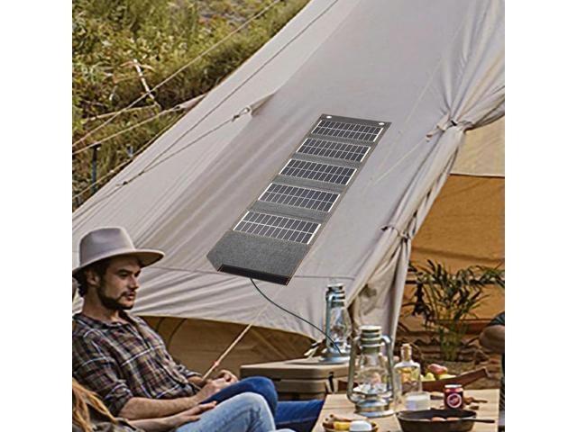USB Portable Charger High Conversion Efficiency 10W 5V Foldable Solar Panel Portable Solar Charger 5-Fold for Cell Phone