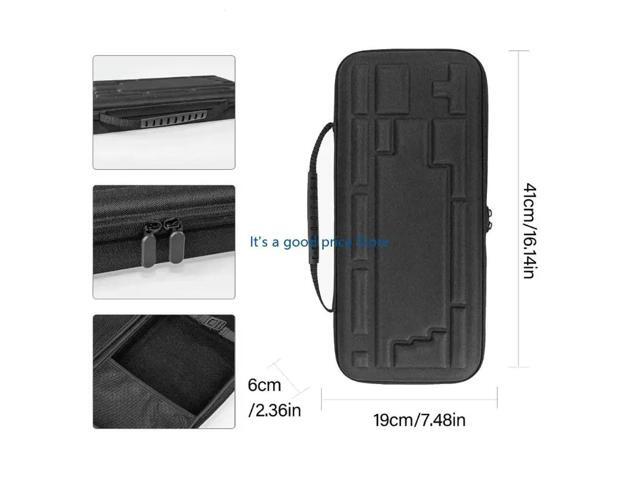 EVA Keyboard Case Durability For 84 Keyboards With Ergonomic Handle And Zippered Meshed Pocket For Accessories