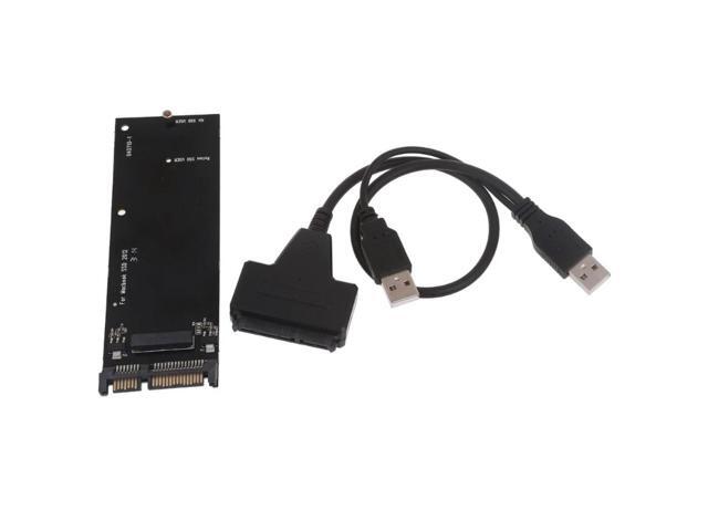 7+17 Pin to 22Pin 2.5' SATA Converter for A1466 A1465 A1398 A1425 Models Adapter Card with USB Cable 2.5' SATA 6Gb/s 3.0