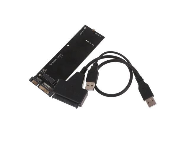 7+17 Pin to 22Pin 2.5' SATA Converter for A1466 A1465 A1398 A1425 Models Adapter Card with USB Cable 2.5' SATA 6Gb/s 3.0
