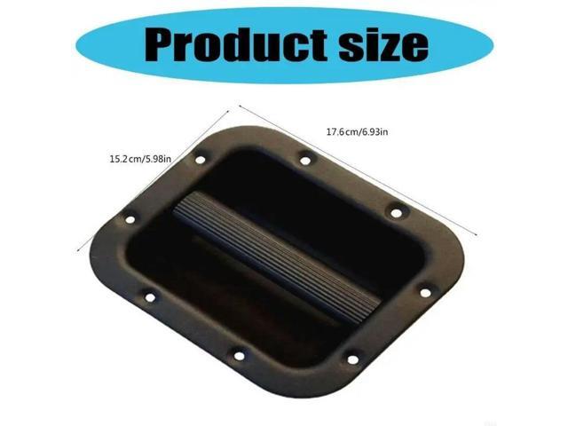 2Pcs Black Steel Speaker Cabinet Grips Replacement Easy Transport Sound Accessory Recessed Speaker Handle Replacement