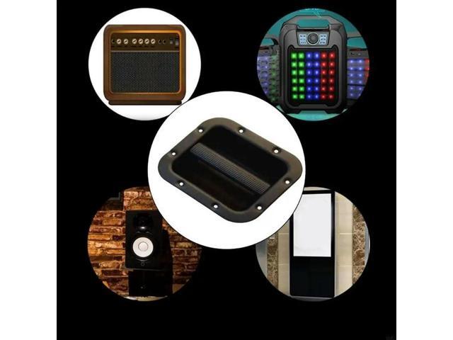 2Pcs Black Steel Speaker Cabinet Grips Replacement Easy Transport Sound Accessory Recessed Speaker Handle Replacement