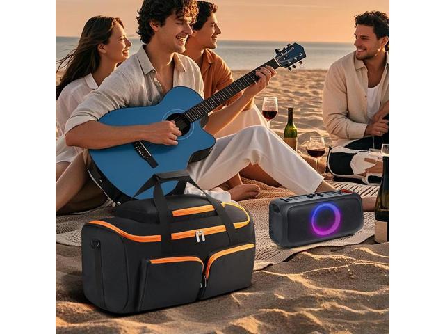 Outdoor Travel Case Large Capacity Speaker Carry Case Anti-Scratch Portable Protective Case for JBL PartyBox On-The-Go Essential