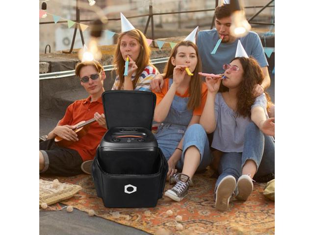 Universal Audio Bag with Microphone Pockets Outdoor Travel Case Multi Pocket Portable Protective Case Encore Essential