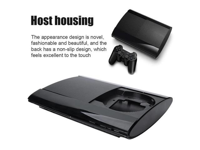 Complete Housing Shell Case Full Kit Replacement Housing Black with Screws Console Faceplate Cover for PS3 Super Slim 4K 4000