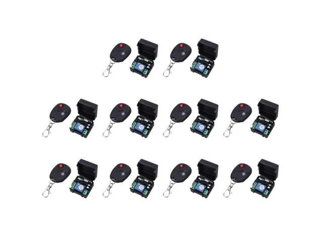 Wireless Remote Control Switch DC12V 10A 433MHz Transmitter with Receiver