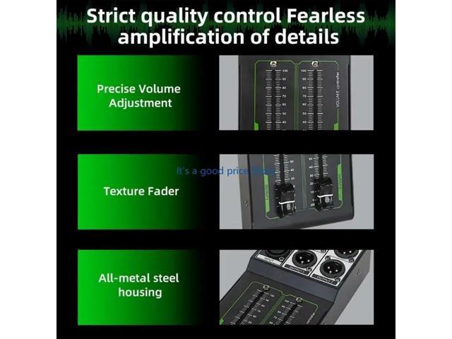 Professional Passive Volumes Controller for Studio and Live Sound Equipment Low Noise Interferences Broad Compatible