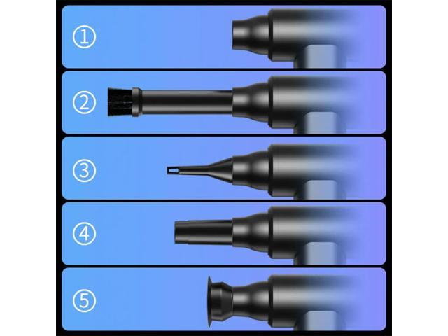Compressed Air Duster 120000PRM Mini Blower Turbo Fan USB Rechargeable 2 in 1 Air Blower & Vacuum Cleaner Keyboard Cleaning Kit