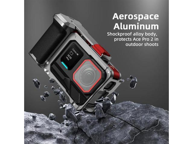 For Ace Pro/2 l Camera Grip Mount Anti-Fall Sports Camera Protective Case Detachable Street Photo Vlog Accessories