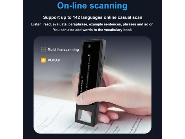Multifunction Dictionary Pen 142 Languages Real Time Translator Touch Screen Assistive Reading Pen for Multilingual Translation