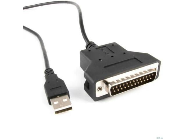 USB to DB25 25Pin Male Adapter Cable RS232 Cord for Vintaged Printers 180CM