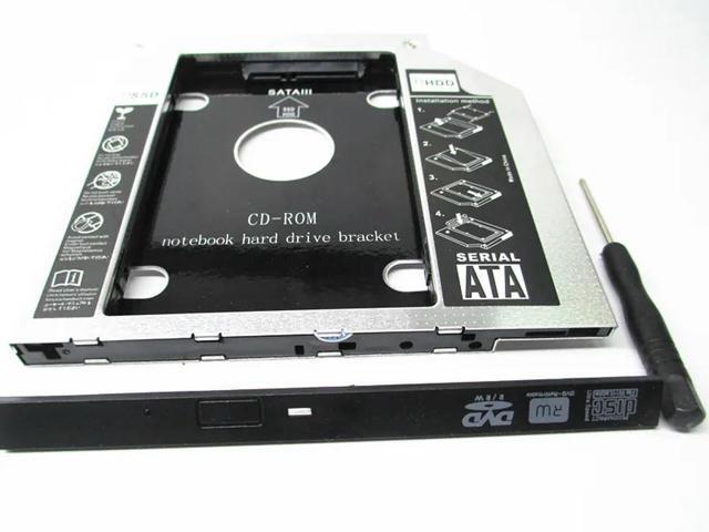 3.0 SATA to SATA 2nd HDD HD HARD DRIVE 9.5mm Universal Caddy CD/DVD-ROM Bay with LED light
