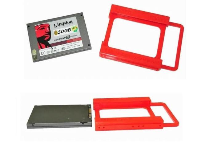 10PCS 2.5' HDD SSD TO 3.5' Mounting Adapter Bracket Dock Fr SSD Holder ATX Drive