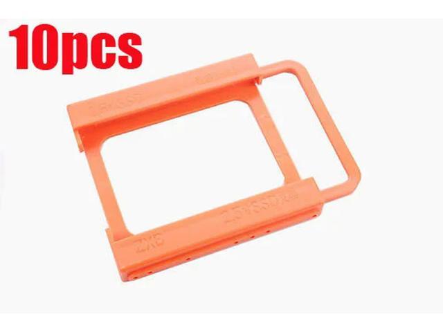 10PCS 2.5' HDD SSD TO 3.5' Mounting Adapter Bracket Dock Fr SSD Holder ATX Drive