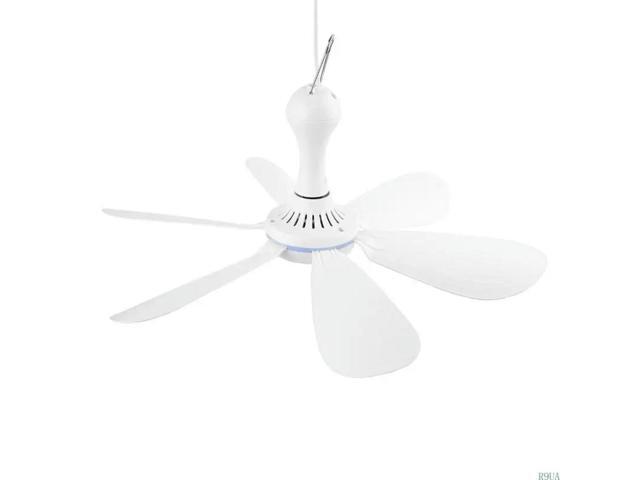 Ceiling Fan with Remote Timing 4 Speed Hanging Fan for Camping Dormitory Tent