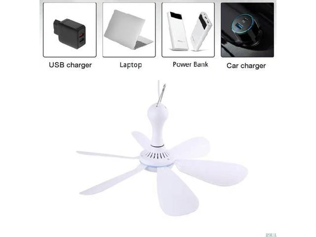 Ceiling Fan with Remote Timing 4 Speed Hanging Fan for Camping Dormitory Tent