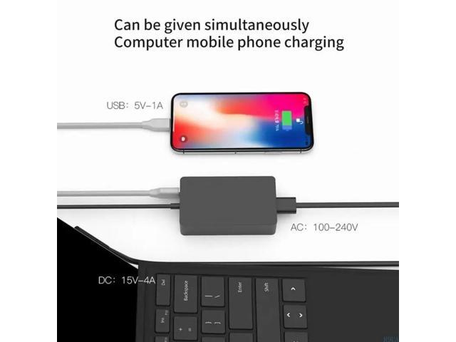 65W 15V 4A Laptop Adapter Power Supply For 3 4 5 6 7 Laptop Accessories