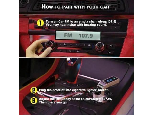 Wireless Bluetooth 4.0 Car MP3 Player FM Radio Transmitter LCD USB Charger Kit CAR G7