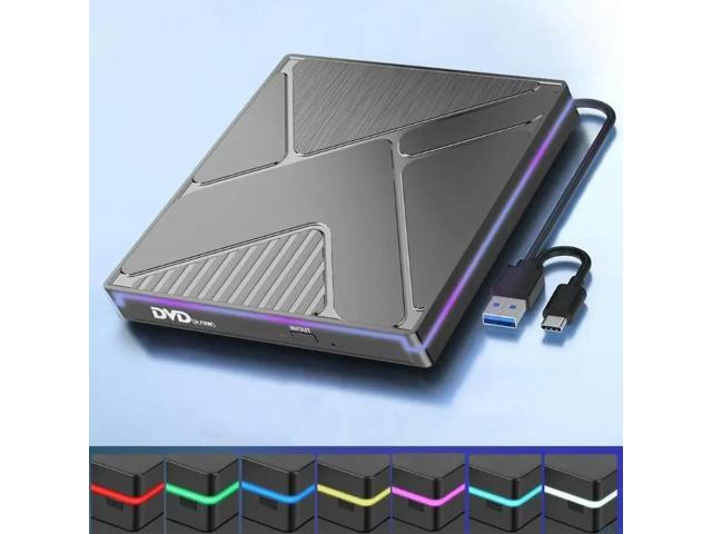 External Disc Drive Reader USB3.0 Type C Disc Player Burning Reading Device