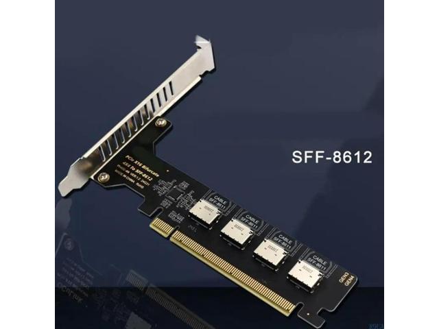 PCIExpress 16x X4X4X4X4 Split Adapter Support Oculink SFF 8612 SFF 8611 For Stable Multipe Disks Simultaneously