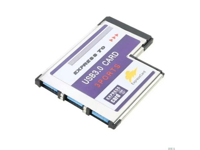 54mm for Express Card 3 Port USB Adapter Expresscard for Laptop FL1100 Chip