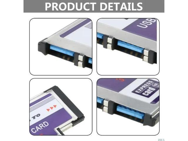54mm for Express Card 3 Port USB Adapter Expresscard for Laptop FL1100 Chip