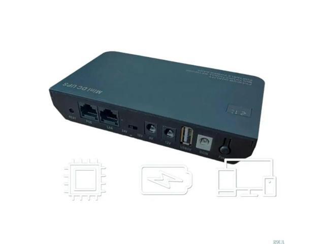 Mini UPS Continuous Power Backup Adapter for Cameras, Routers Prevents Data Loss