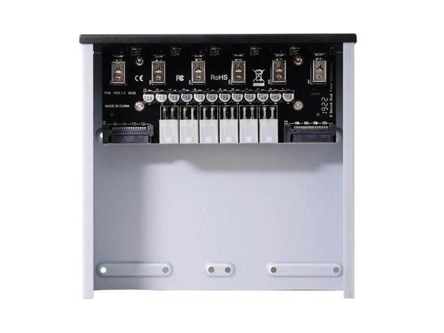6 Way Hard Disk Selector Controller Hard Drive Power Switch Module for Desktop Computer Support 2.5/3.5 Inch SATA HDD