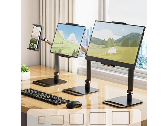 Monitor Stand Ergonomic Adjustable Desktop Tablets Holder for 4.7-18inch Screen