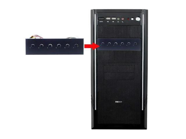 6 Way Hard Disk Selector Controller Hard Drive Power Switch Module for Desktop Computer Support 2.5/3.5 Inch SATA HDD