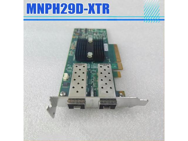 MNPH29D-XTR ConnectX-2 Dual Port 10 Gigabit Fiber Optic Card Win10 Drive Free