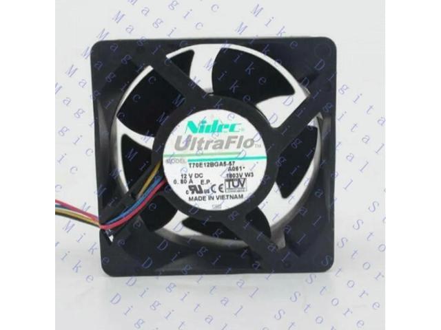 FOR Nidec 7CM 7038 T70E12BGA5-57 DC 12V 0.80A 4 Lines PWM Violent Cooling Fan