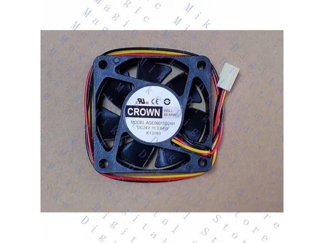 1PC Fan Three Wire FG Output AGE06015B24H 6015 DC24V3.84W 5000RPM