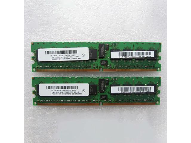 Server Memory 77P6498 4521 P6 520 550 2GB(2x1GB) DDR2 667 RAM Works ly Fast Ship