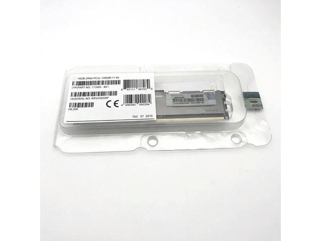 16GB DDR3 1600MHz 2RX4 PC3L-12800R ECC REG 713985-B21 715284-001 713756-081 Server Memory Works ly Fast Ship