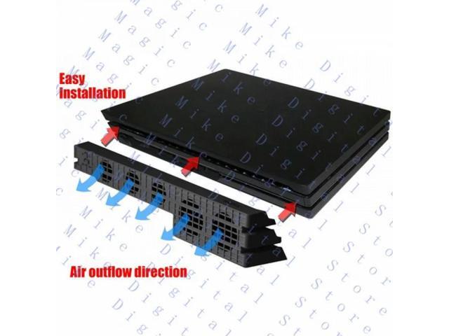 External USB Cooling Fan for PS4 Pro Gaming Console Black