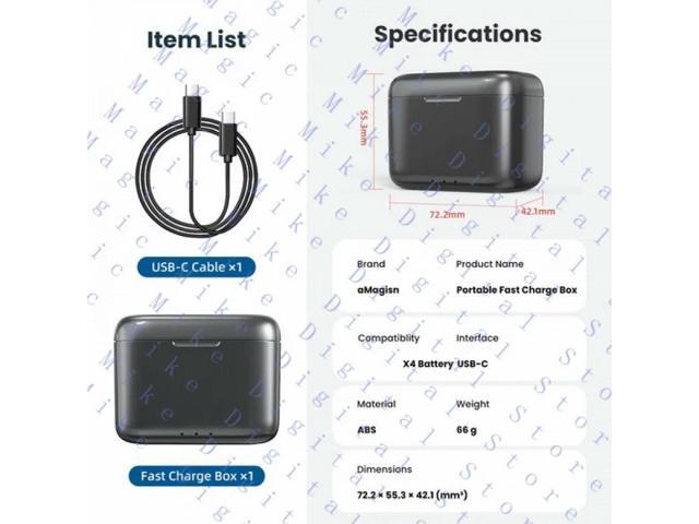 Portable Quick Charger for X4 Fast Charging Box Accessories