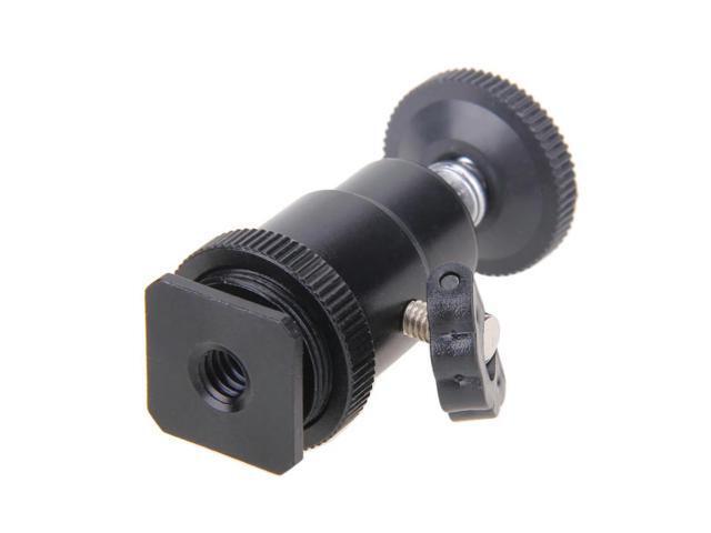 Aluminum Rotary Mount Stand 1/4 Hot Shoe Adapter l Flash Tripod Bracket with Lock Camera Accessories 360 Degree for GOPRO