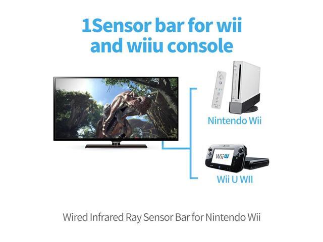 Wired Motion Sensor Receiver with Extension Cord Remote Infrared Ray IR Inductor Bar Wired Motion Sensor Bar for Nintendo Wii